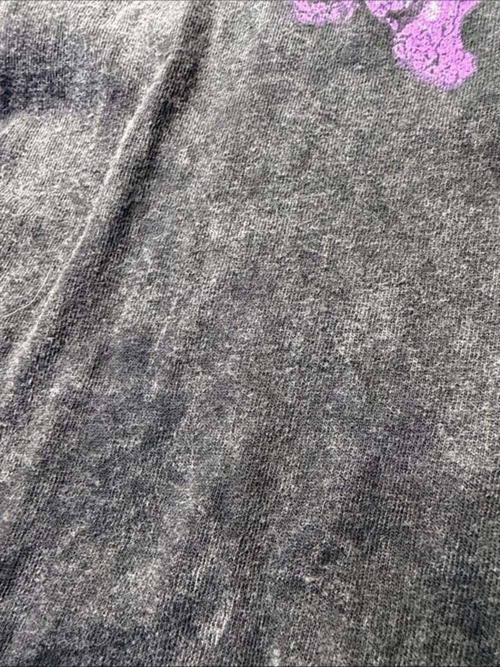 NIRVANA In Utero Acid Wash Black Tee with Purple & Lime Angel Graphic - Picture 3 of 7